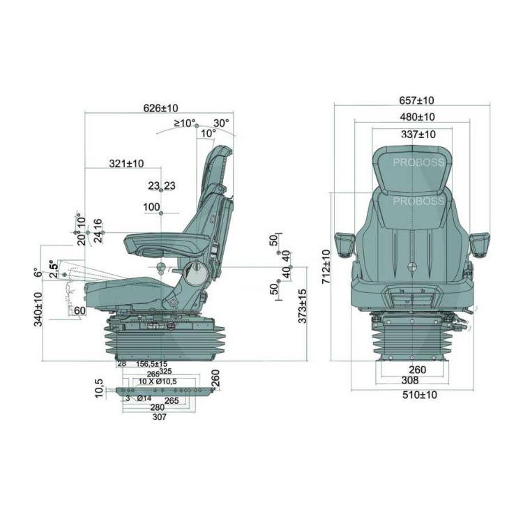 PROBOSS AS3510  Sedačka vzduchová