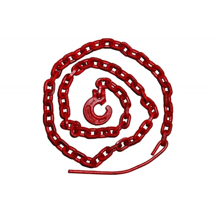 Úvazek řetězový 8mm/3m červený s jehlou G80