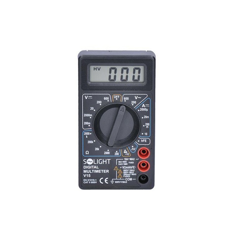 SOLIGHT V15 Multimetr digitální AC/DC500V/10A