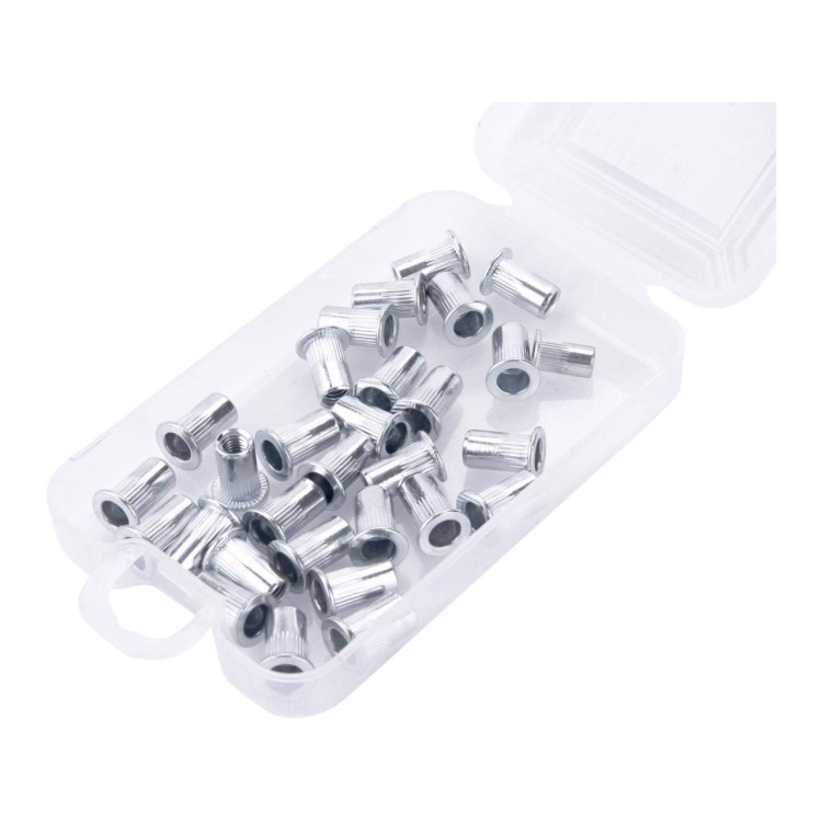 FORTUM 4770685 Matice nýtovací ocelové, sada 30ks, M5x12mm