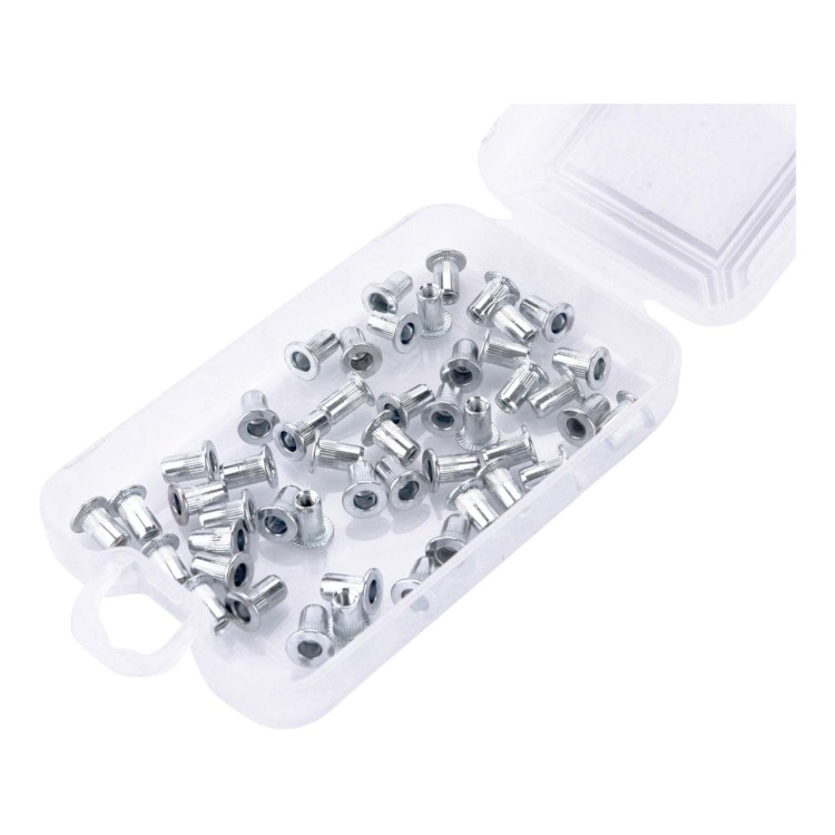 FORTUM 4770683 Matice nýtovací ocelové, sada 50ks, M3x8mm