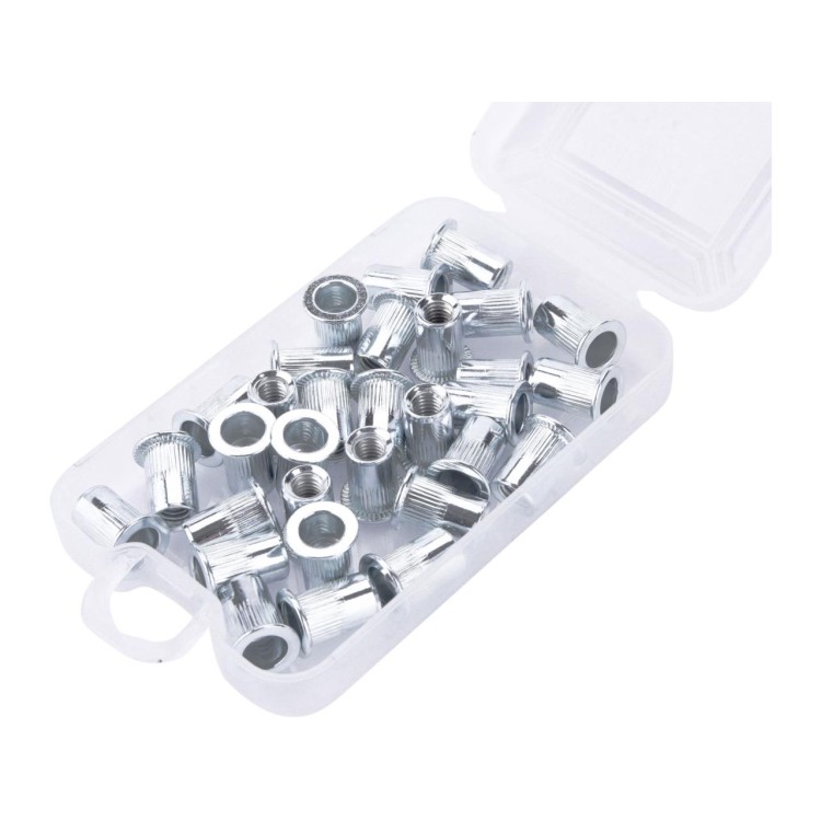 FORTUM 4770686 Matice nýtovací ocelové, sada 30ks, M6x14mm