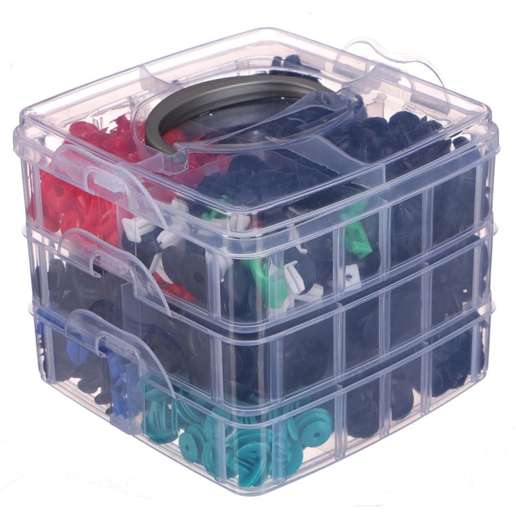 SIXTOL SX1233 Sada spon, příchytek a kolíků pro čalounění vozidel 700ks