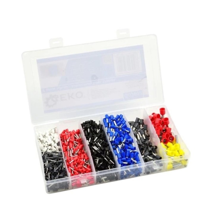 GEKO G03603 Kabelové lisovací dutinky 1200 ks