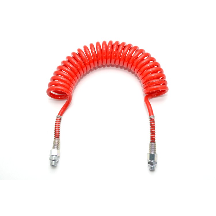 Hadice spirálová vzduchová červená,M16X1,5