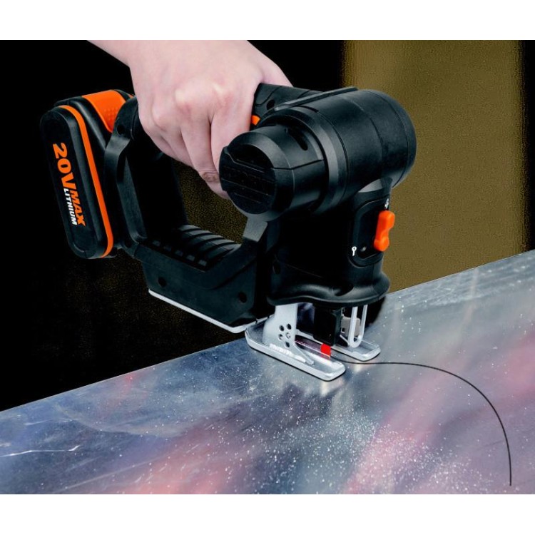 WORX WX550 Aku dvojkombinace - ocaska + přímočará pila, 1x2.0Ah - Powershare