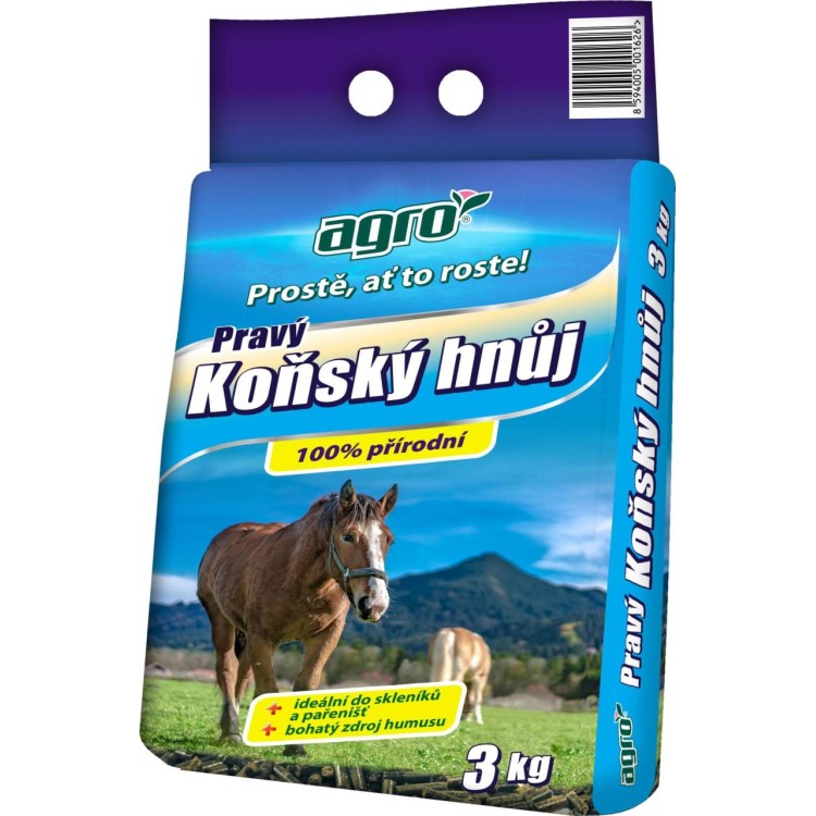 Agro 000774 pravý Koňský hnůj 3 kg