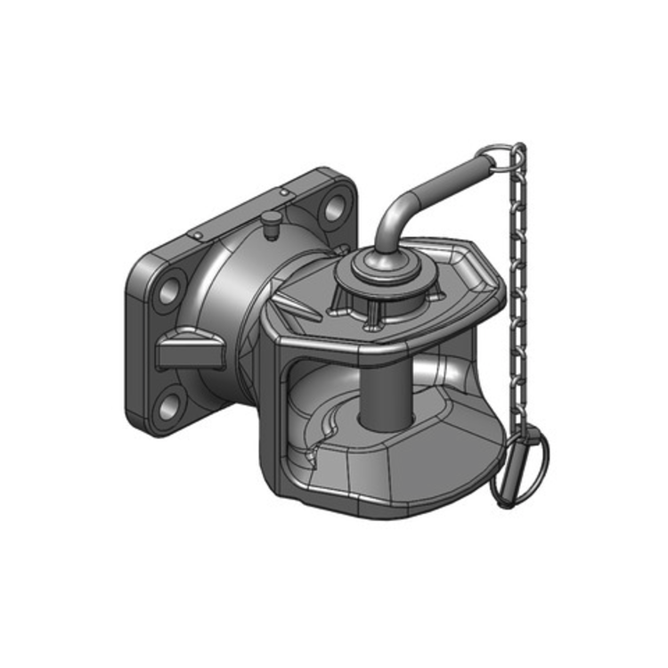 Závěs mechanický pr. čepu 32mm, příruba rozteč 140x80 M16