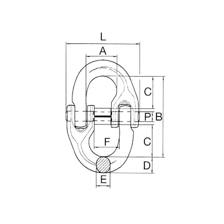 Článek spojovací 8mm
