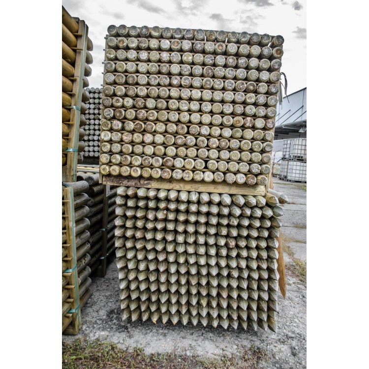 Kůl ohradníkový dřevěný 100x2000 (mm) impregnovaný