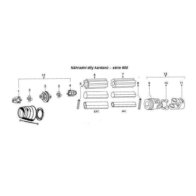 Vidlice vnitřní, profil 008