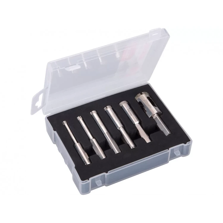 EXTOL PREMIUM 8801975 Korunky vykružovací diamantové na sklo a keramiku sada 6ks