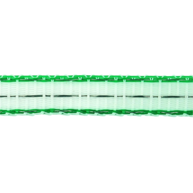 KERBL Ohradníková páska 12mm 200m STAR bílá/zelená