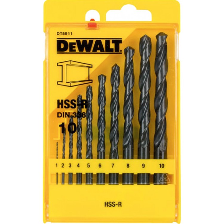 DEWALT DT5911 Sada vrtáků do kovu 1-10mm