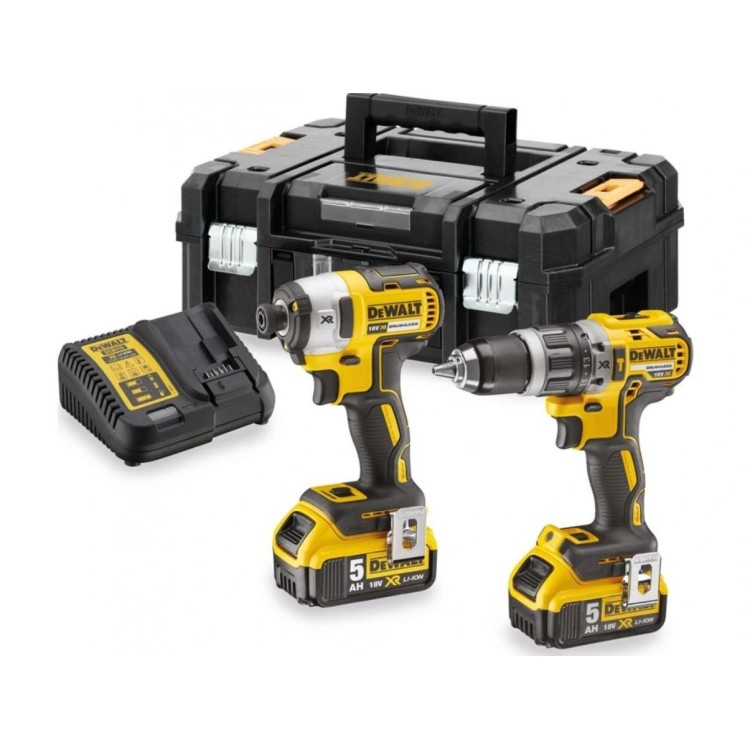 DEWALT DCK266P2T Aku sada DCD796 + DCF887 v kufru