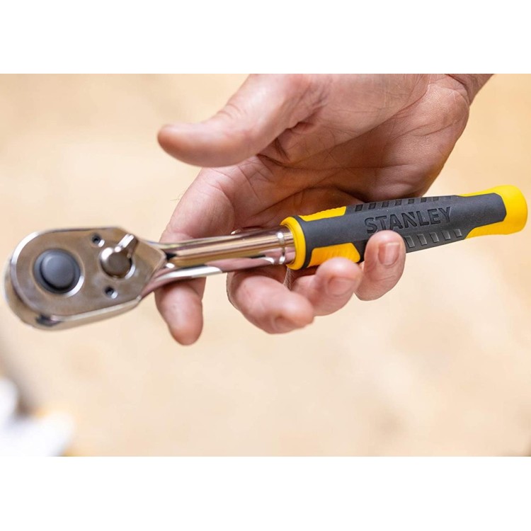 Stanley STMT82665-0 Račna 1/2" s bimateriální rukojetí 72 zubů