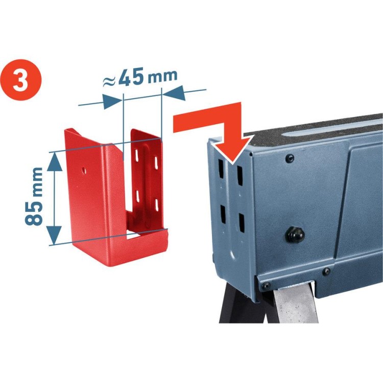 EXTOL 8859999 Koza stavební skládací 1kus, nosnost 550kg, výška 60-85cm
