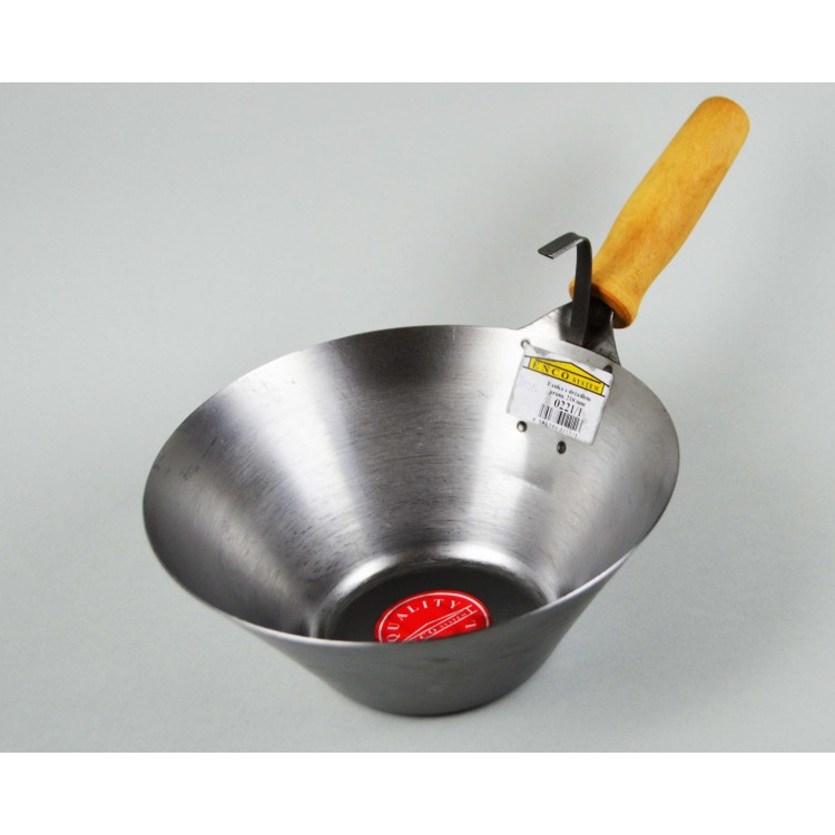 Naběračka OCEL 21cm/dř.rukojeť