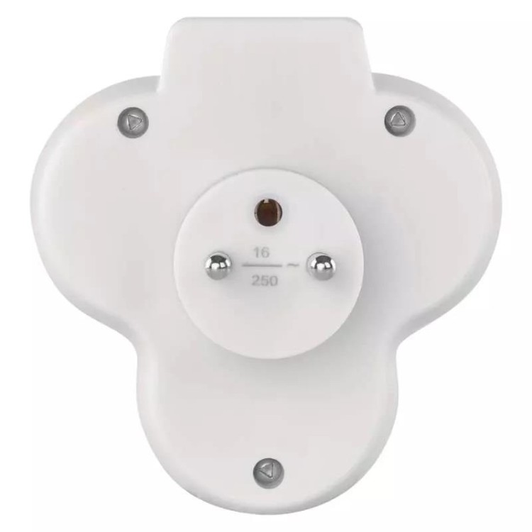 EMOS P0026S Zásuvka rozbočovací 3x kulatá bílá