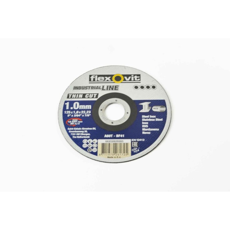 Kotouč 125x1,0x22,2 A46T-BF41 INOX F1350