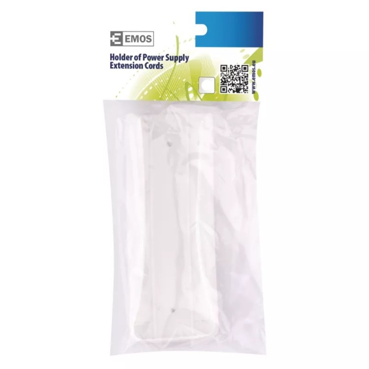 Emos P0003C Držák prodlužovacího přívodu pro 3-4 zásuvky