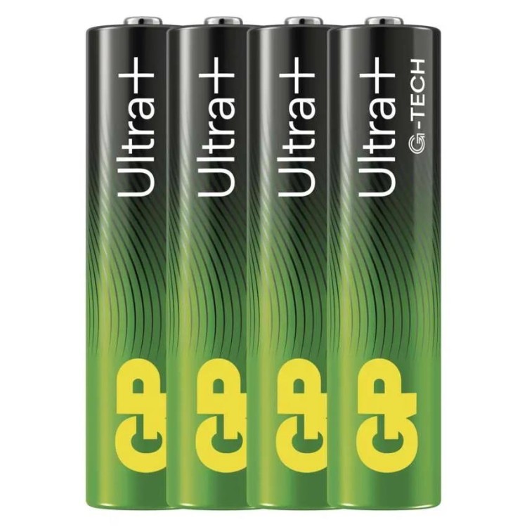 GP 1013124000 Baterie alkalická GP Ultra Plus AAA (LR03), 4 ks
