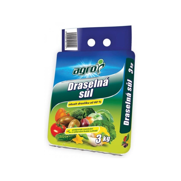 AGRO Draselná sůl 3 kg