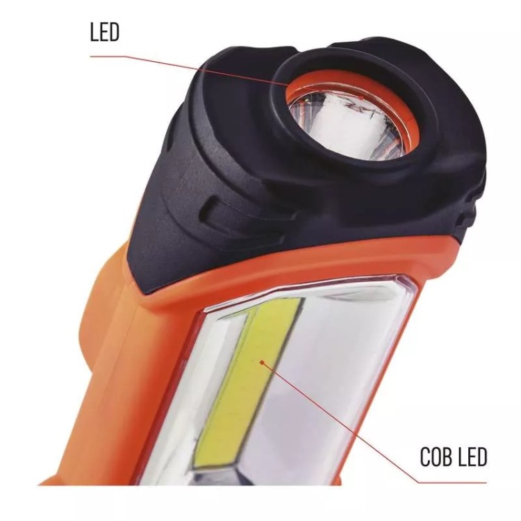 Emos P4111 Svítilna pracovní COB LED + LED 350 lm, 3x AA