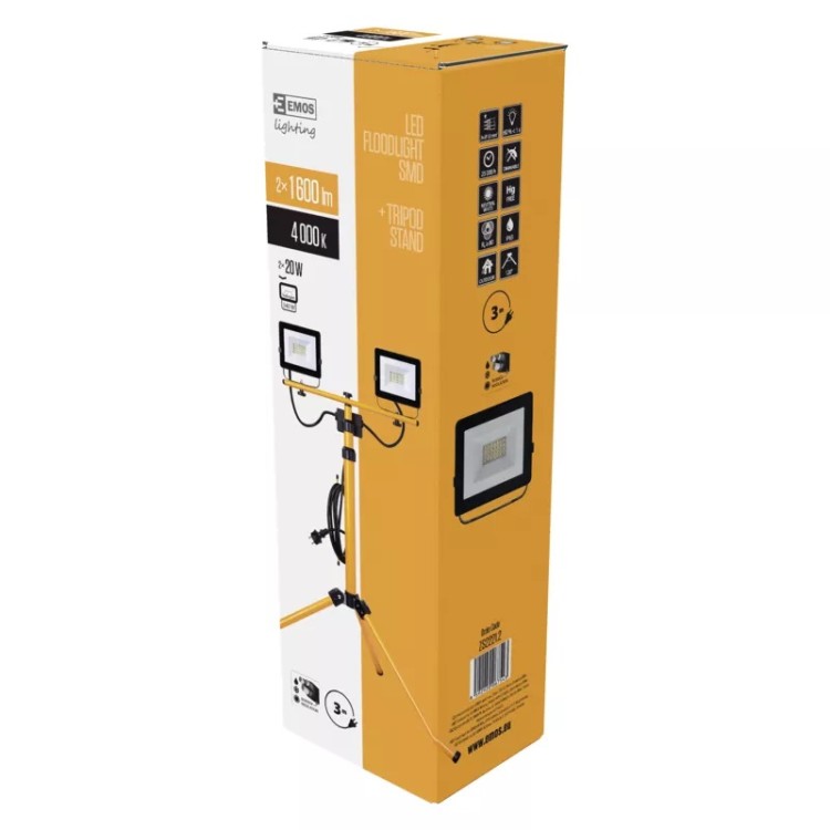 LED reflektor HOBBY SLIM, 2x 20W + trojnožka