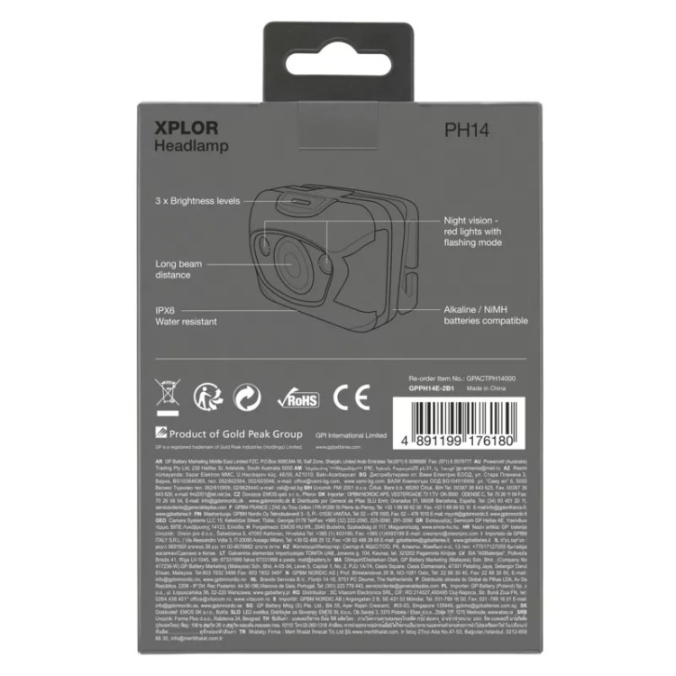 Emos čelovka P8560 CREE LED, GP Xplor PH14, 200 lm