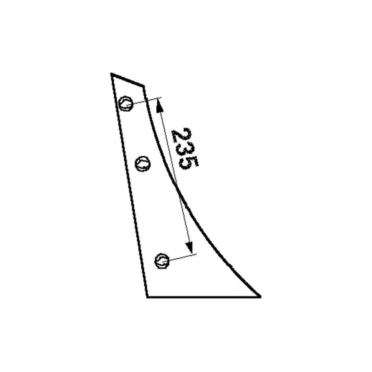 Kverneland KK073256 Výměnný díl pravý