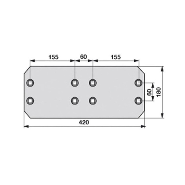 Plaz zadní 8-děrový