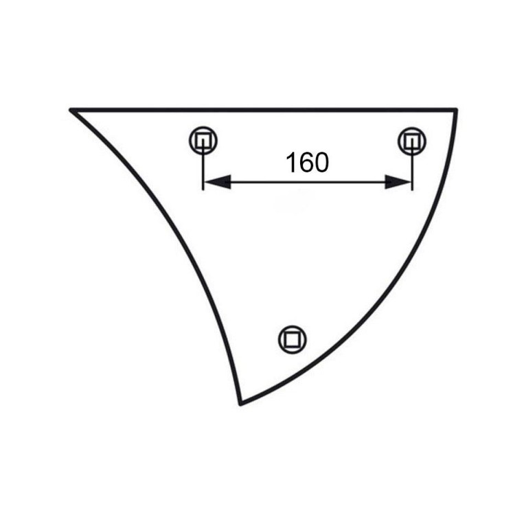 Výměnný díl levý - tloušťka 10 mm