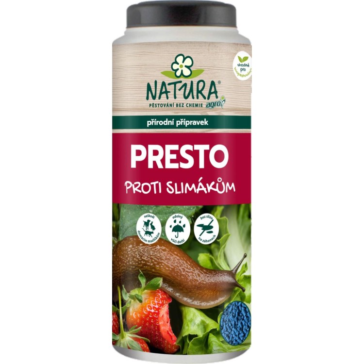 NATURA PRESTO Přírodní přípravek na slimáky a plzáky 500g