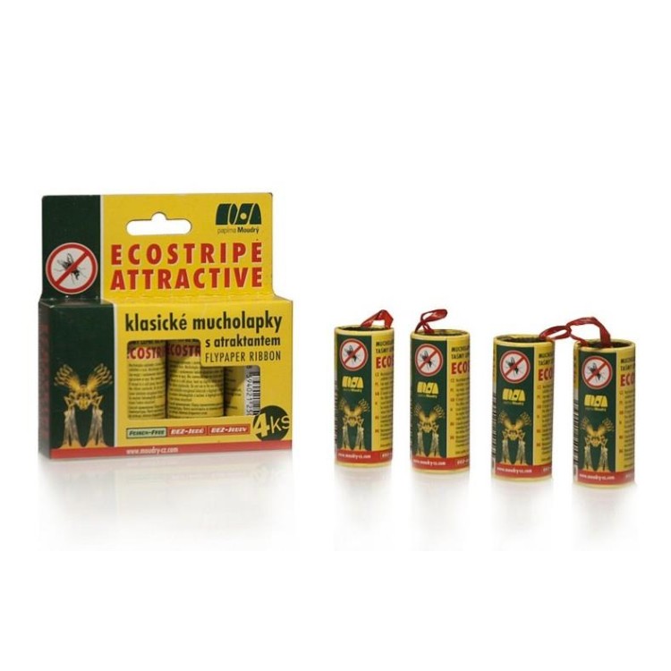 ECOSTRIPE Mucholapka 4 ks