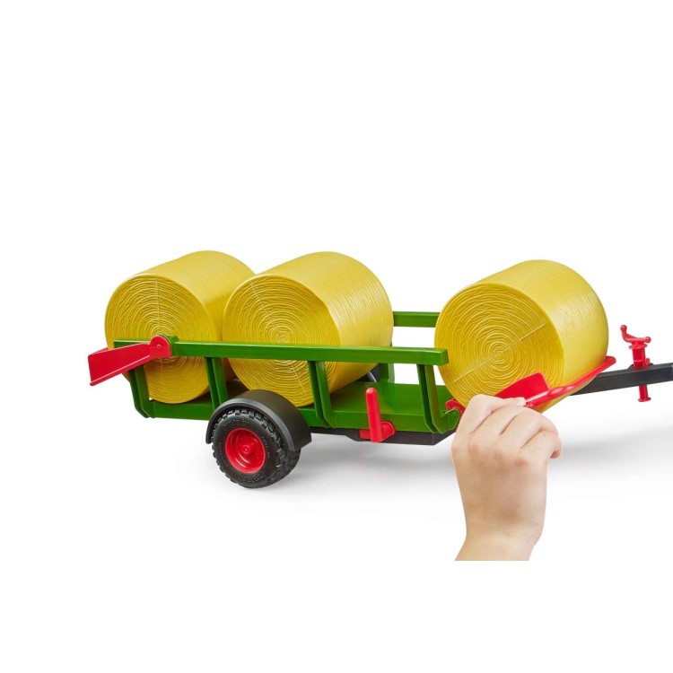 Přepravník na balíky + 3ks balíků Bruder 02204