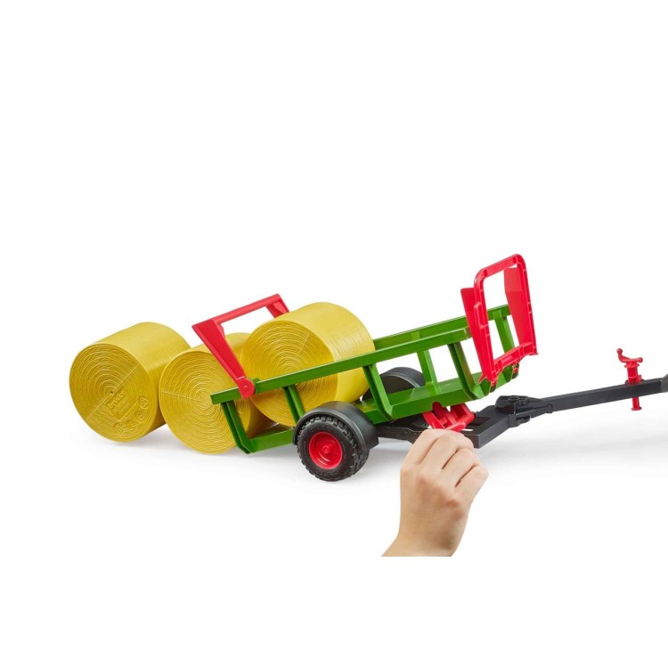 Přepravník na balíky + 3ks balíků Bruder 02204