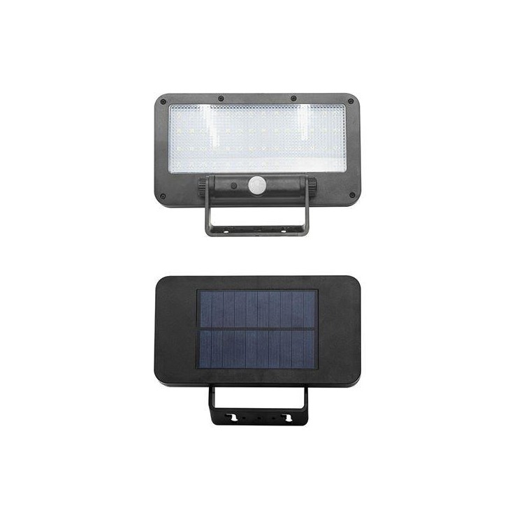 Solight WO7204LED solární osvětlení se senzorem, 5W, 500lm, 4000K, Li-Ion, černá