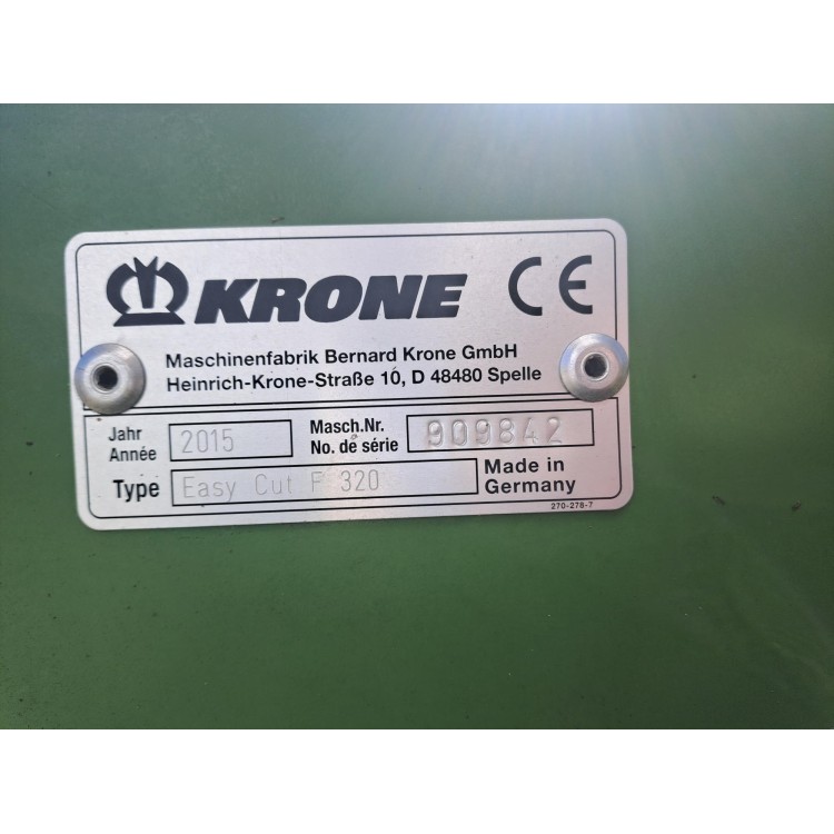 Žací stroj KRONE Easy Cut F 320