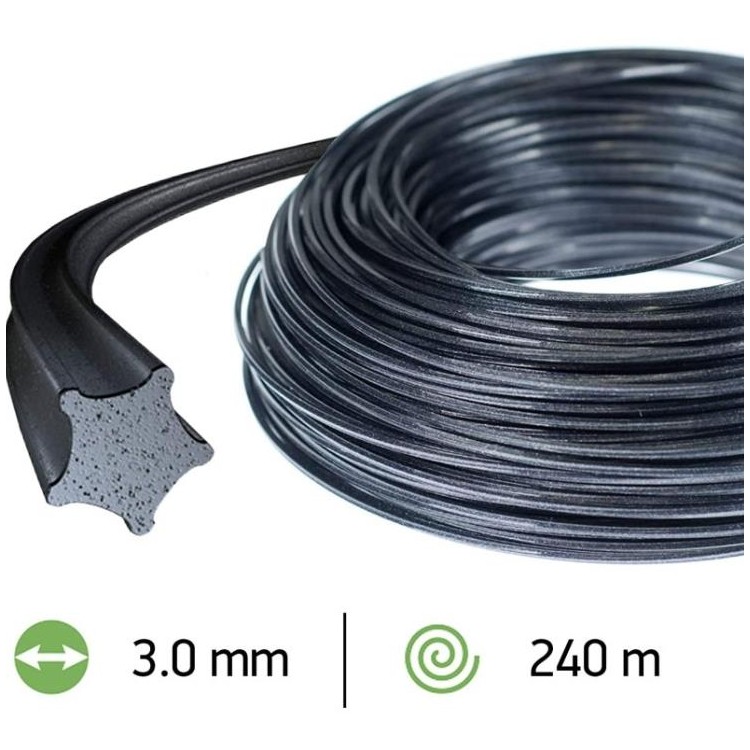 OREGON 104886En Žací struna hvězda 3,0mm x 240m AluMax NYLIUM
