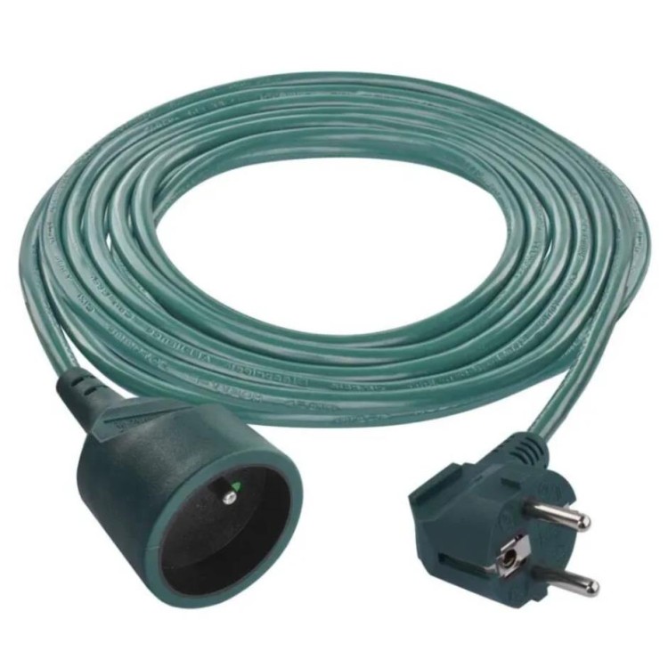 EMOS P0115Z Prodlužovací kabel 5 m / 1 zásuvka / zelený / PVC / 1 mm2