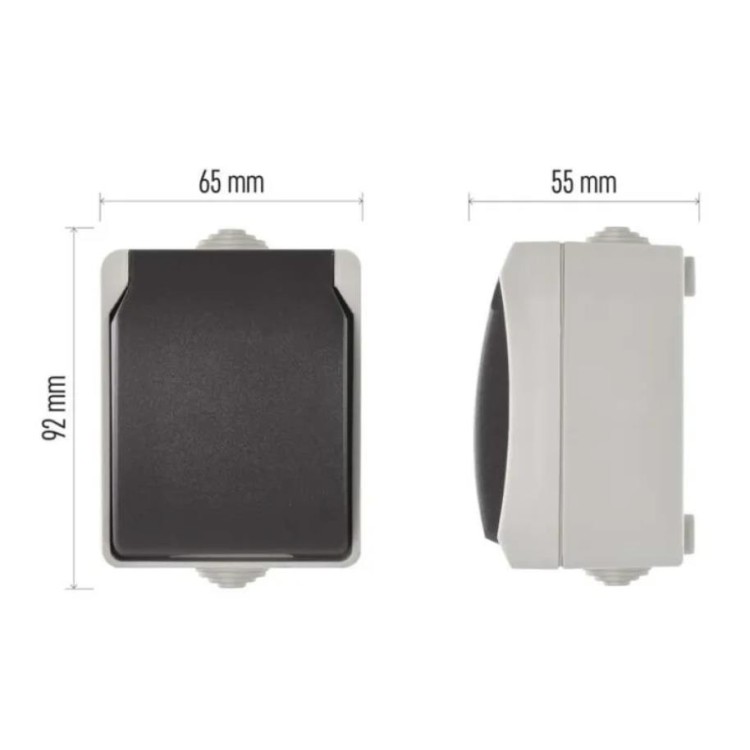 EMOS A1397 Zásuvka nástěnná 16A/250V IP54