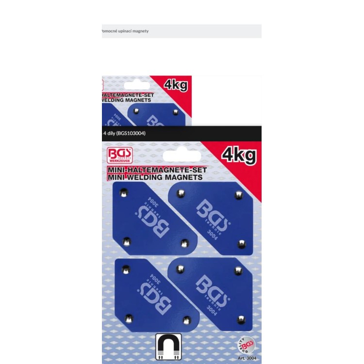 BGS103004 Sada - pomocné úhlové magnety 4ks
