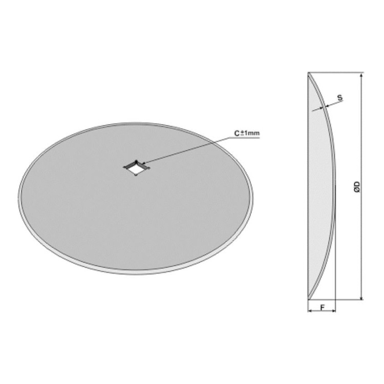 Disk hladký 660 41x41 6 mm