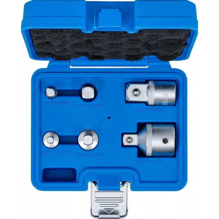 BGS 100199 Adaptéry 1/4" ÷ 3/4" 4-hran  sada 6 ks