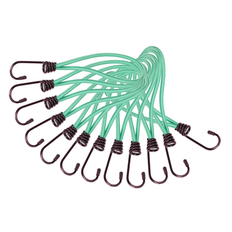 SIXTOL SX1435 Sada upínacích gum s kovovým hákem CARGO CORD SET 1, 21cm, 12ks