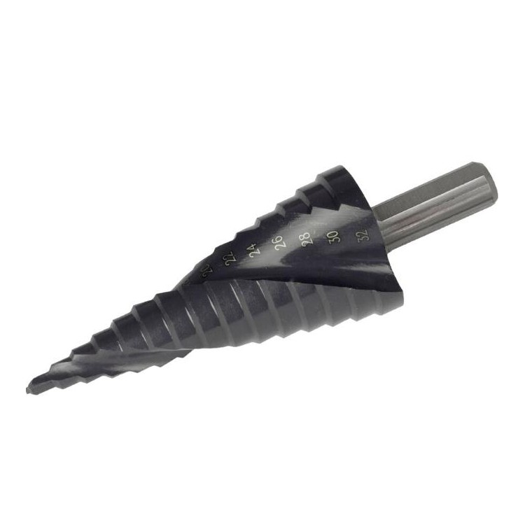 EXTOL INDUSTRIAL 8701194 Vrták stupňovitý s lamačem třísek, O 4-32mm/po 2mm, HSS