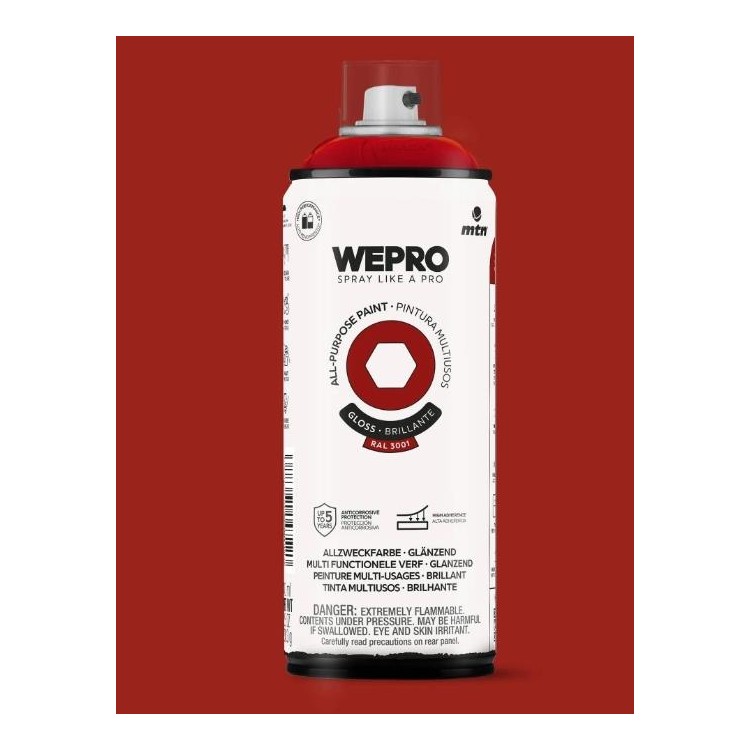 WEPRO WE-EX014WP3000 Sprej barva červená RAL3000 400ml