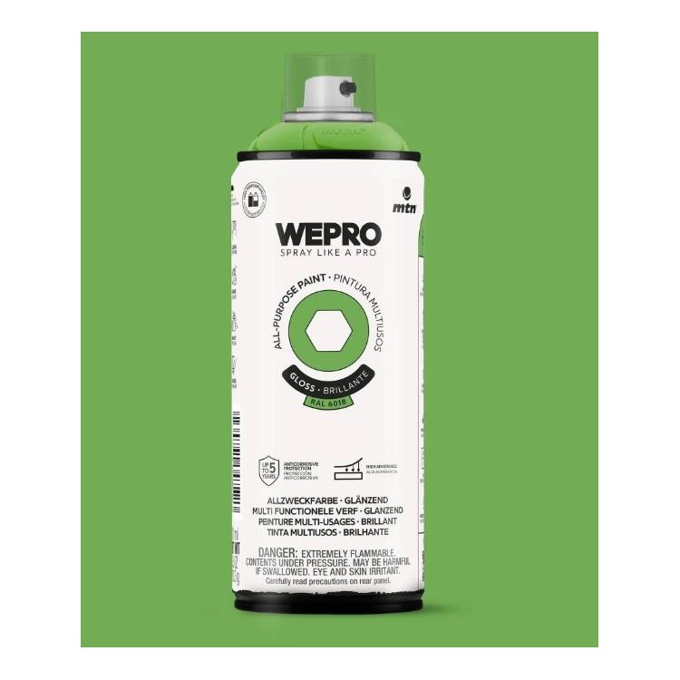WEPRO WE-EX014WP6018 Sprej barva zelená RAL6018 400ml