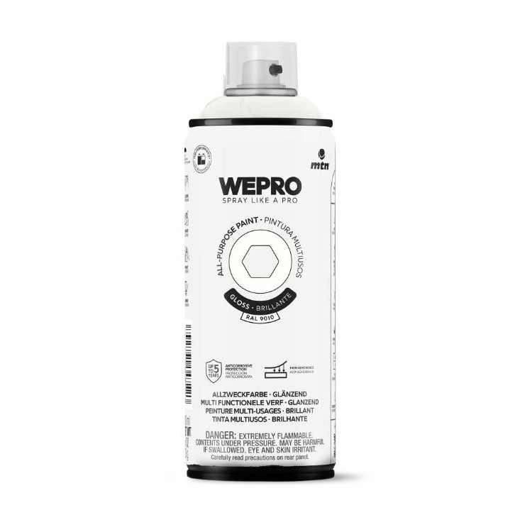 WEPRO WE-EX014WP9010 Sprej barva bílá RAL9010 400ml